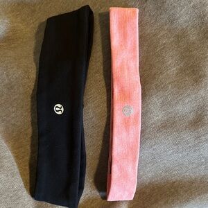lululemon athletica Black and Pink Hairbands